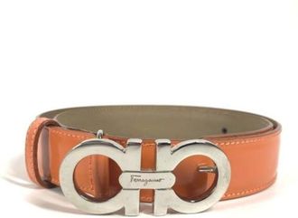 Ferragamo Pre-owned Belts, female, Orange, Size: ONE SIZE Pre-owned Leather belts