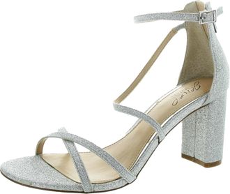 Badgley Mischka Devorah Heeled Sandal Silver JW4332-043 Womens