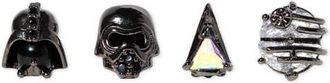 Girls Crew Star Wars Power of the Dark Side Set of 4 Mismatched Stud Earrings in Gunmetal at Nordstrom