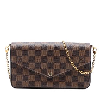 Louis Vuitton Tweedekans Damier Ebene Pochette Felicie