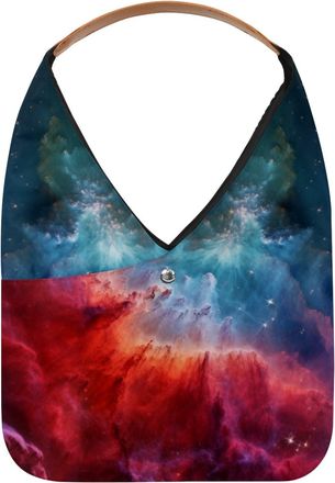 Generic Stars Nebula Reusable Lightweight Grocery Bags - Foldable Into Compact Pouch, Washable & Sturdy, Multipurpose for Shopping and Travel