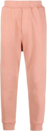Dsquared2 slogan-print track pants - men - Cotton/Cotton - S - Pink