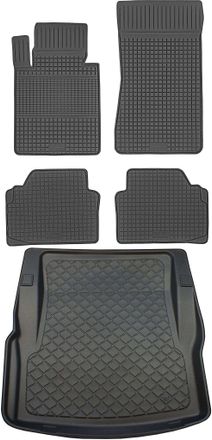 OEM Juego De Alfombrillas De Goma Para Coche Y Alfombrilla Para Maletero Para Bmw Serie 3 F30 Sed&aacute;n (enero De 2012 - Febrero De 2019)