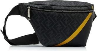 Fendi Pre-owned Belt Bags, female, Black, Size: ONE SIZE Pre-owned Fabric crossbody-bags