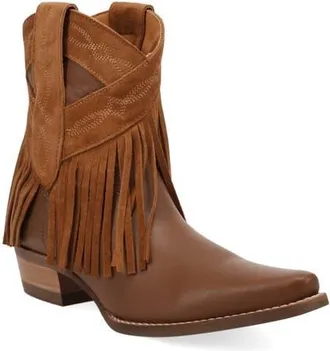 Dingo Last Ride Fringe Western Boot in Camel at Nordstrom, Size 7.5