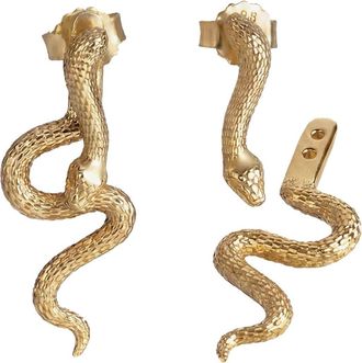 Awe Inspired Mystic Serpent Stud Earrings in Gold Vermeil at Nordstrom