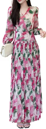 Burryco Burryco Long Sleeve Maxi Dress
