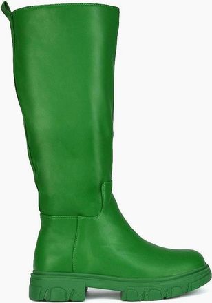 XY London Womens XY London Womens/Ladies Lainey Mid Calf Biker Boots - Green - Size: 5