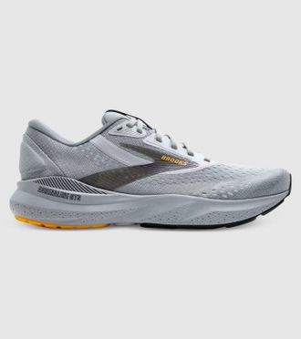 Brooks Mens Adrenaline Gts 24 Running Shoes In Alloy/white/gold Fusion