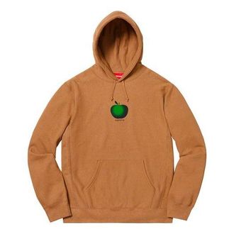 SUPREME SS19 Apple Hooded Sweatshirt Brown logo SUP-SS19-064
