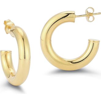 Glaze Jewelry 1-Inch Tube Hoop Earrings in Gold at Nordstrom Rack