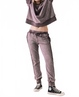 Chaser Bay Soft Brushed Joggers In Fig