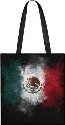 Generic Mexican Mexico Flag Tote Bag for Women Men Shoulder Bags Purses Pouch Handbags