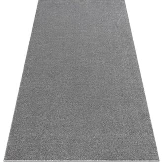RugsX ETON PLUS carpet light grey, one-color, uniform, plain grey 400x400 cm