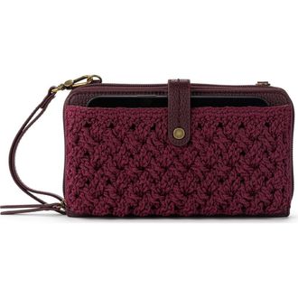The Sak Iris Smartphone Crossbody Bag in Black Cherry Cozy at Nordstrom