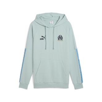 Puma Felpa con cappuccio Olympique de Marseille KING da uomo, Accessori, Verde, XL