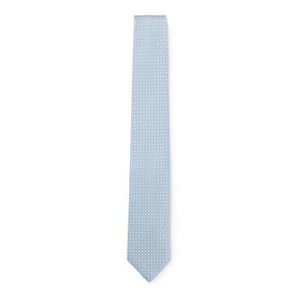 BOSS Jacquard-pattern tie in a silk blend