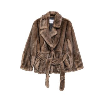 Stand Studio Fur Stand - - Jackets - Donna - Marrone - XS