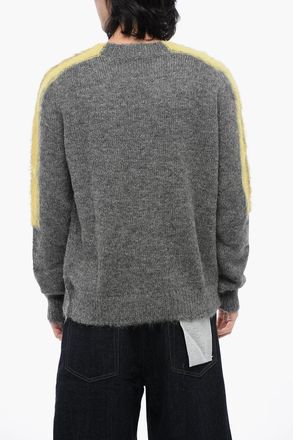 Jil Sander Maglione In Lana Con Bande A Contrasto Jil Sander