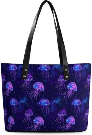 Generic Spaces Jellyfishes Tote Bags for Women Cute Shoulder Purses Handbags