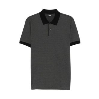 HUGO BOSS Tops, Heren, Grijs, XL, Katoen, Parlay Polo