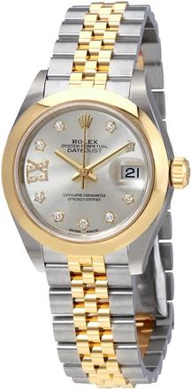 Rolex Lady Datejust Silver Dial Roman Numeral Diamond Ladies Watch 279163SDRJ