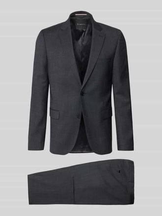 Bugatti Regular Fit Anzug mit 2-Knopf-Sakko in Black, Gr&ouml;&szlig;e 24
