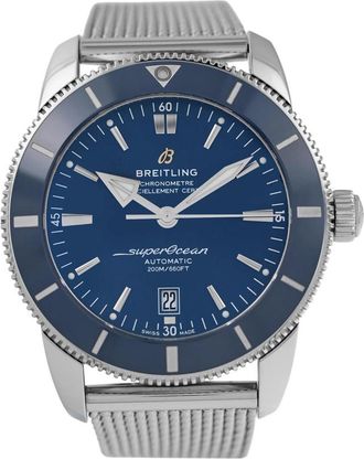 Breitling Pre-owned Breitling Superocean Heritage II Automatic Chronometer Blue Dial Mens Watch AB2020161C1A1