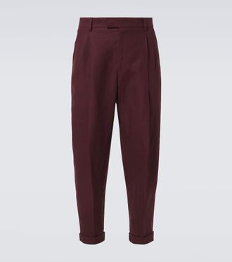 Dolce & Gabbana Linen tapered pants