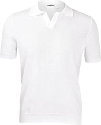 Gran Sasso Polo Shirt - Heren - Polos - Wit - M - Tops
