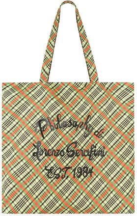 Philosophy di Lorenzo Serafini Tassen, Dames, Geel, ONE Size, Twill Print Tote Bag