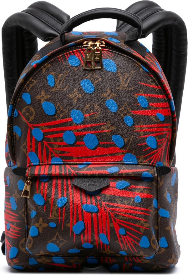 Pre-owned Womens Palm Springs Backpack - Brown Textile - One Size