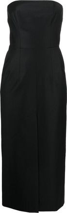 Matériel fitted midi dress - women - Polyamide/Wool/Elastane - M - Black