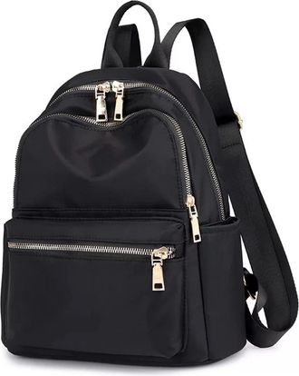 Generic Backpack Travel Cloth Small Backpack Women All Canvas School Bag Small Backpacks Men, black, EinheitsSize