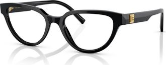 Dolce & Gabbana 53mm Butterfly optical glasses in Black at Nordstrom