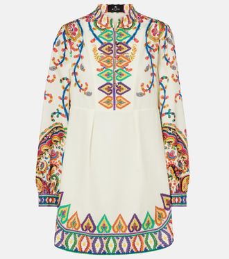 Etro Printed cotton minidress