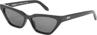 Off-white Off White Dames/Dames Madison Cat Eye Zonnebril (Zwart/Donkergrijs)