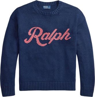 Ralph Lauren Truien & Vesten, Heren, Blauw, M, Katoen, The Ralph Logo Sweater