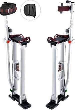 OEM Arbeitsstelzen Trockenbau 61-101,6cm H&ouml;henverstellbar Aluminiumstelzen Deckenbau 103kg Tragf&auml;higkeit Malerstelzen 27-29cm Fu&szlig;gr&ouml;&szlig;e F&uuml;r Malerarbeiten H