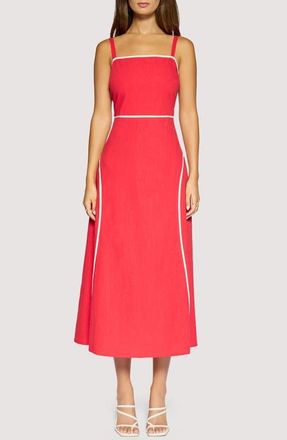 Lost + Wander Saffron Muse Maxi Sundress in Red at Nordstrom, Size X-Small