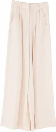 Fracomina Wide Trousers, female, Beige, Size: XL Wide Trousers