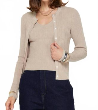 Current Air Sweater Twin Set In Taupe