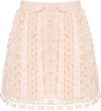 Zimmermann Butterfly Linen Mini Skirt Size XS