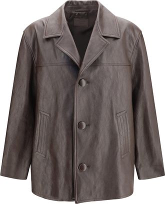 Saint Laurent Mens Jacket Grain De Poudre Black Wool (ovis Aries) Blazers