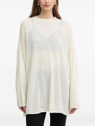 Pinko Trui met naaddetail - Beige