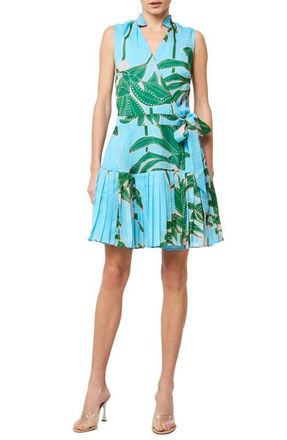 Ciebon Maya Wrap Minidress in Sky Multi at Nordstrom, Size Large