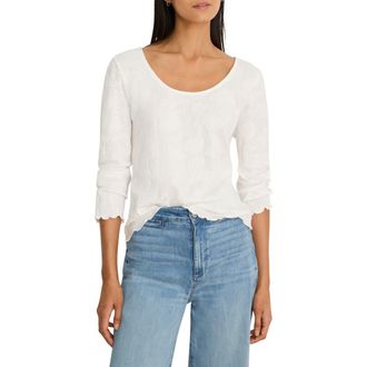Nic+Zoe Lace Scoop Neck Top in Paper White at Nordstrom, Size Xx-Large