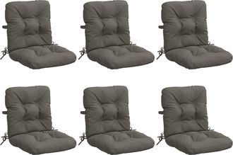 vidaXL Cojines Para Sillas De Respaldo Alto En 6 Piezas Vianen 6 Pcs Vidaxl