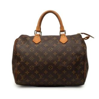 Louis Vuitton Pre-owned Speedy 30 - Dames - Pre-owned - Bruin - Maat: ONE Size Leer