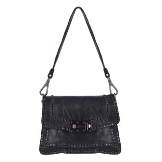 Campomaggi Shoulder Bags, female, Black, Size: ONE SIZE Tracollina Agnese